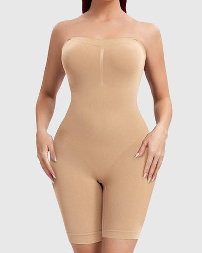 Body de tirantes sin mangas adelgazante con tirantes de hombro removibles