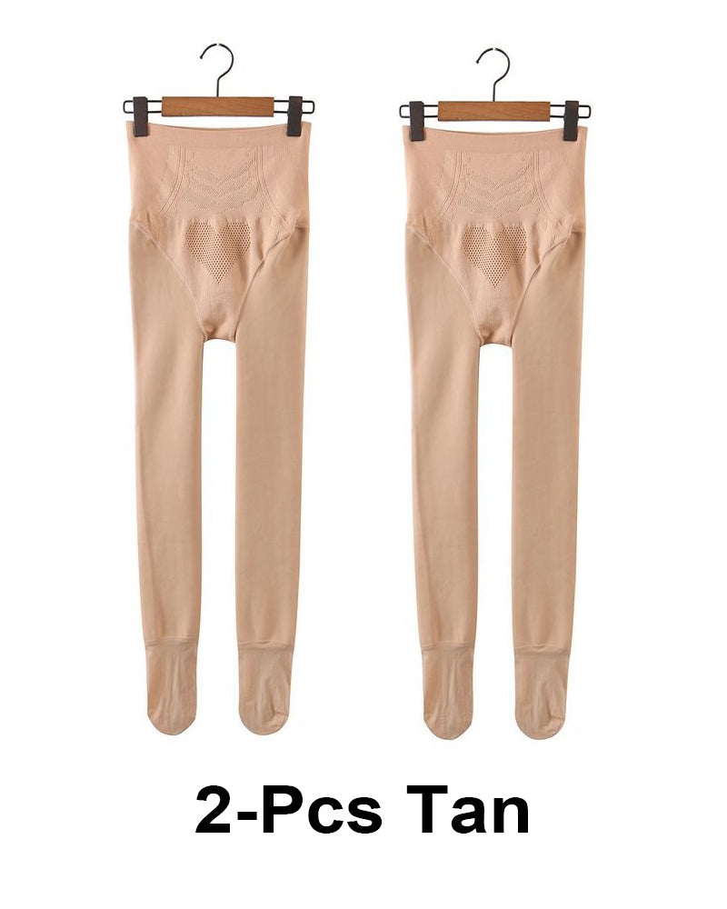 High-waisted stretch thermal leggings