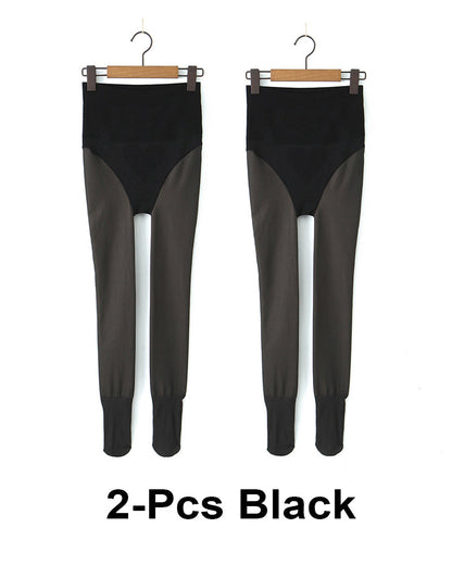 Leggings térmicos elásticos de cintura alta