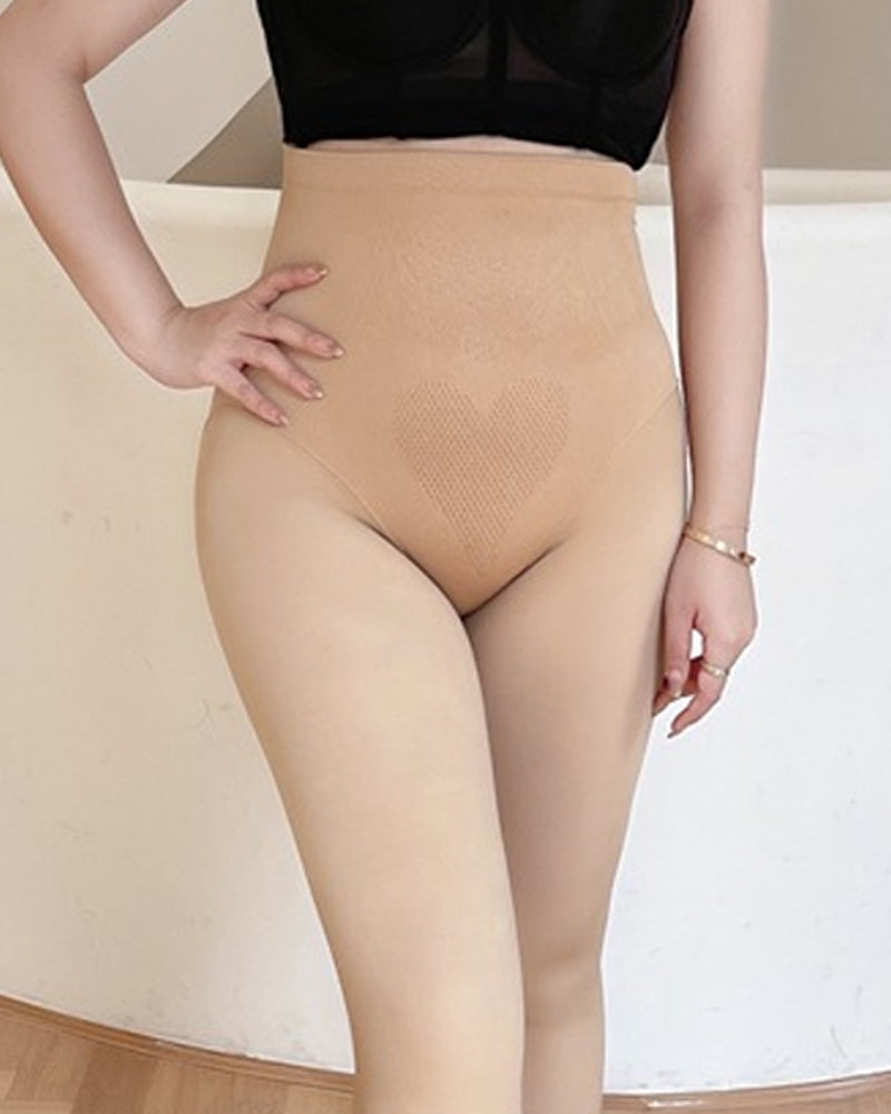 High-waisted stretch thermal leggings
