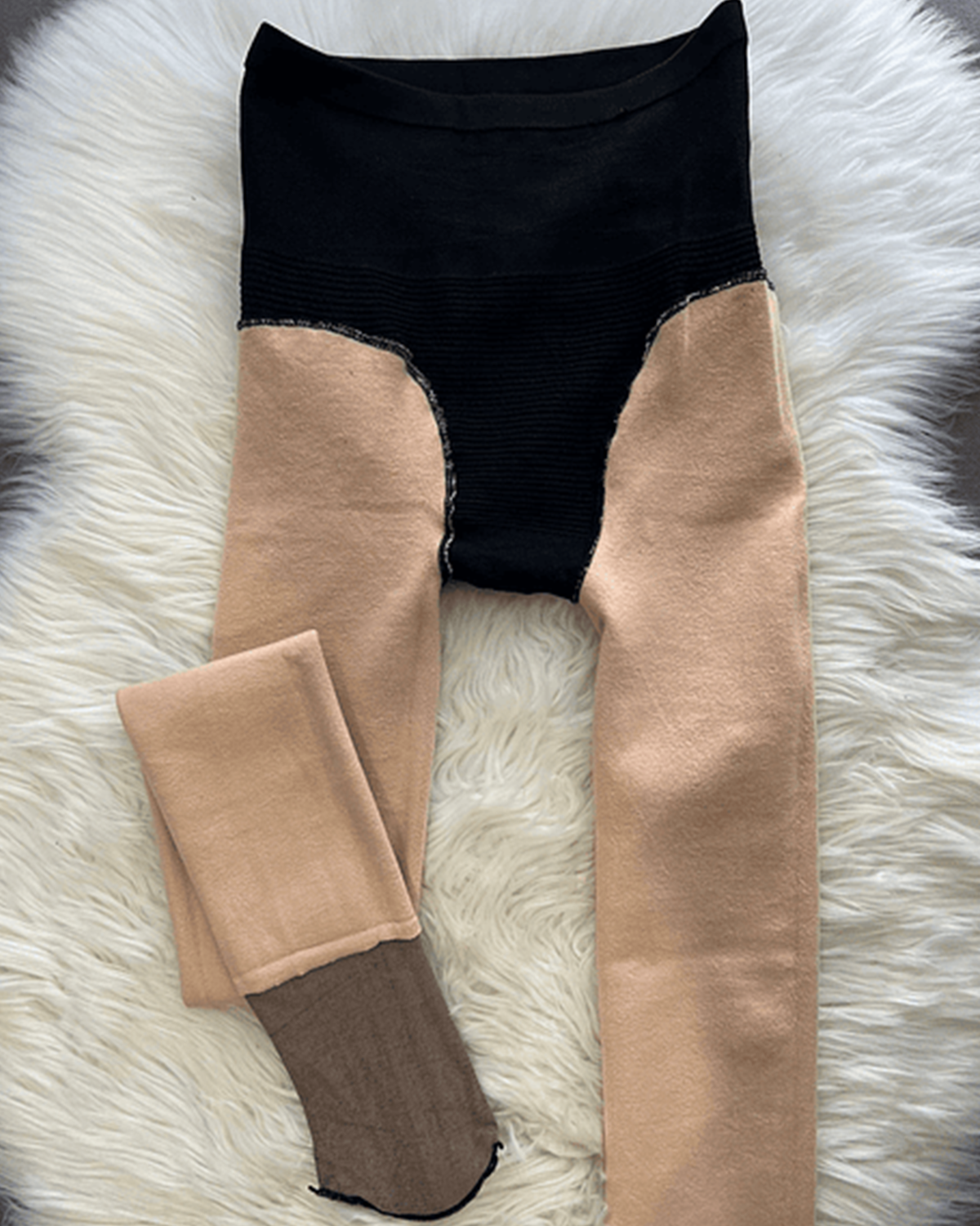 High-waisted stretch thermal leggings