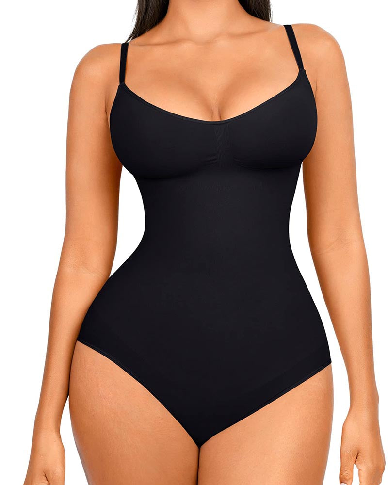 Traje de Cuerpo Moldeador para Mujeres, Ropa de Control de Abdomen, Sin Costuras, Moldeador de Cuerpo Completo, Mono de Cuello Cuadrado