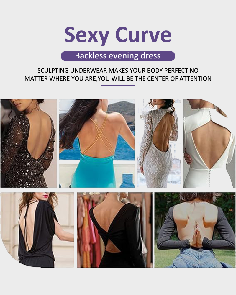 Body de tanga sin tirantes con escote en U