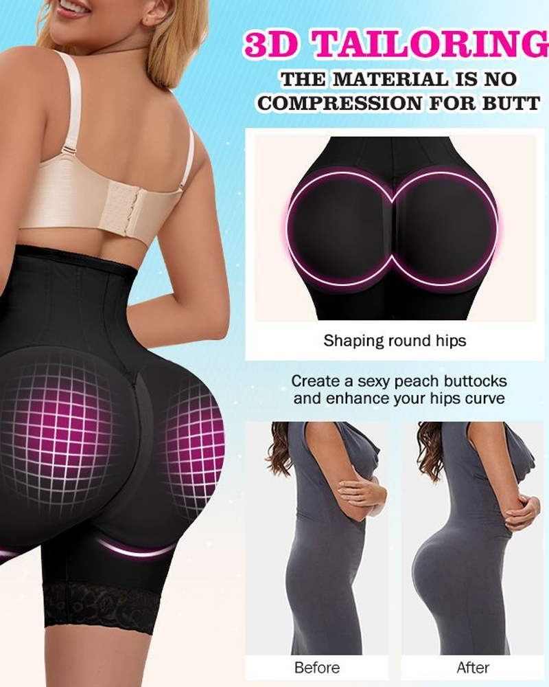 Pantalones de compresión de doble capa para tensar y dar forma al abdomen y levantar las caderas