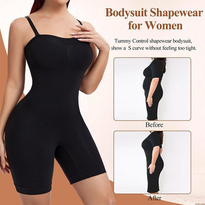 Body de tirantes sin mangas adelgazante con tirantes de hombro removibles