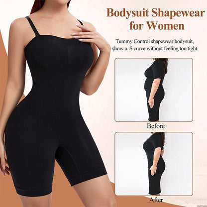 Body de tirantes sin mangas adelgazante con tirantes de hombro removibles