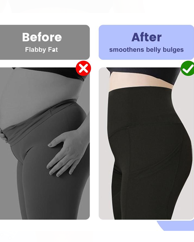 Shorts deportivos de yoga para mujer, control de abdomen, cintura alta, casuales, con banda elástica y bolsillos, talla grande