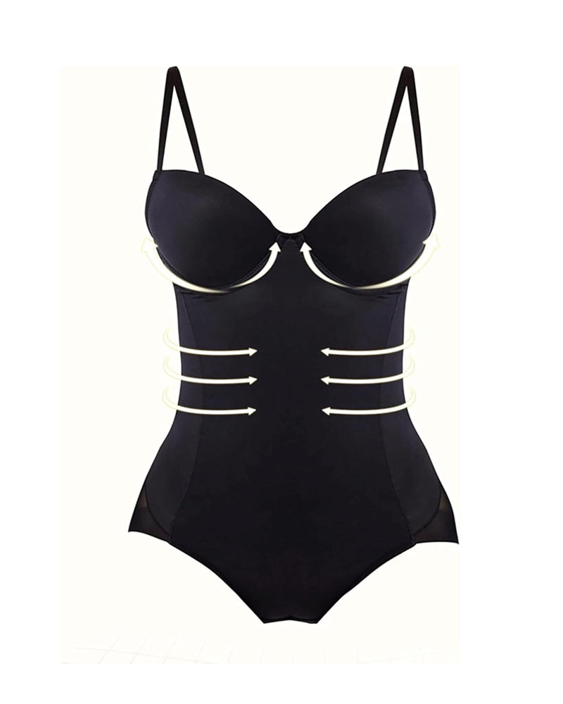 Top sin mangas tipo tubo con control de abdomen para mujer, body moldeador de cadera con encaje