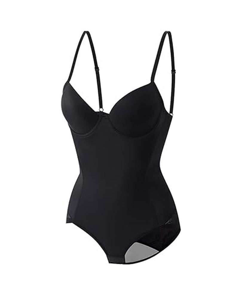 Top sin mangas tipo tubo con control de abdomen para mujer, body moldeador de cadera con encaje