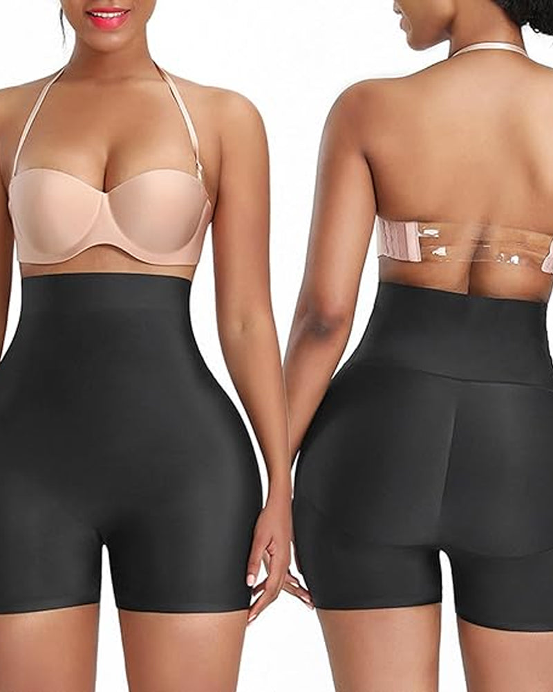 Shorts moldeadores sin costuras para mujer, de cintura alta, control de abdomen y levantamiento de glúteos