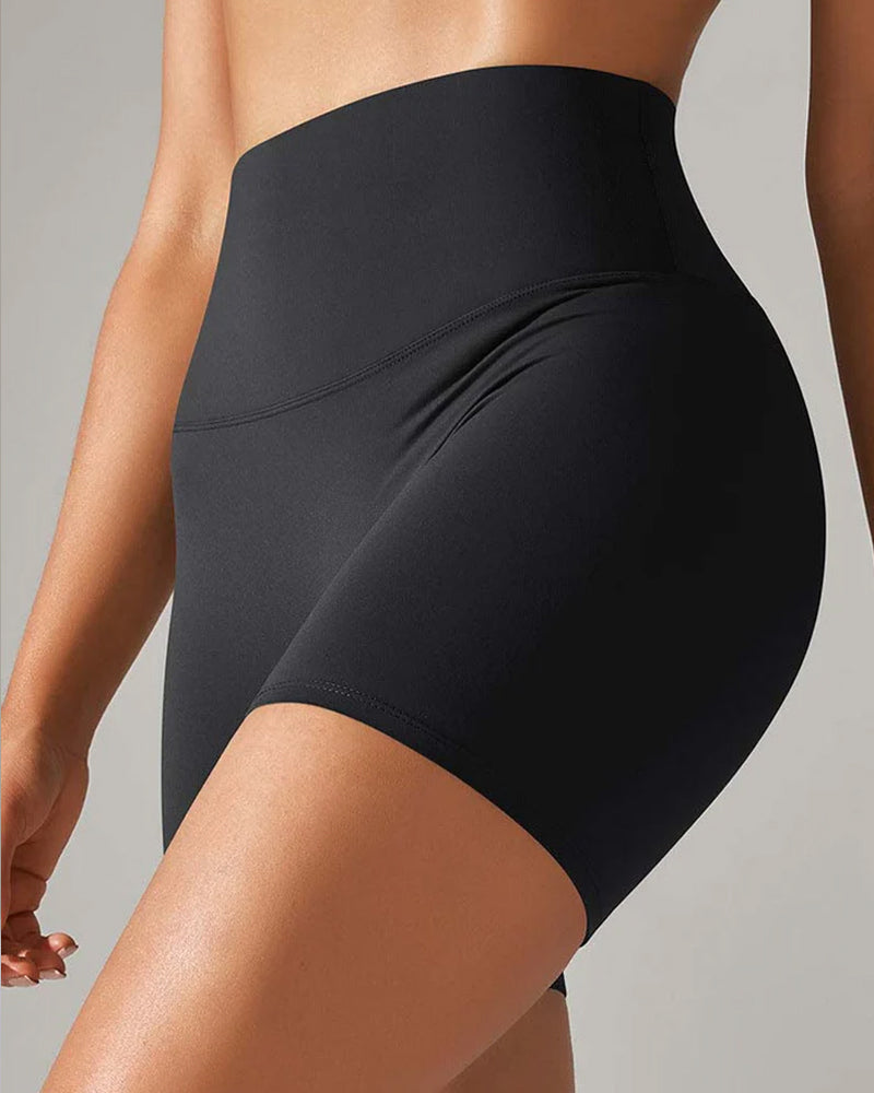 Shorts deportivos casuales de yoga para mujer, verano, delgados, que levantan el abdomen y los glúteos