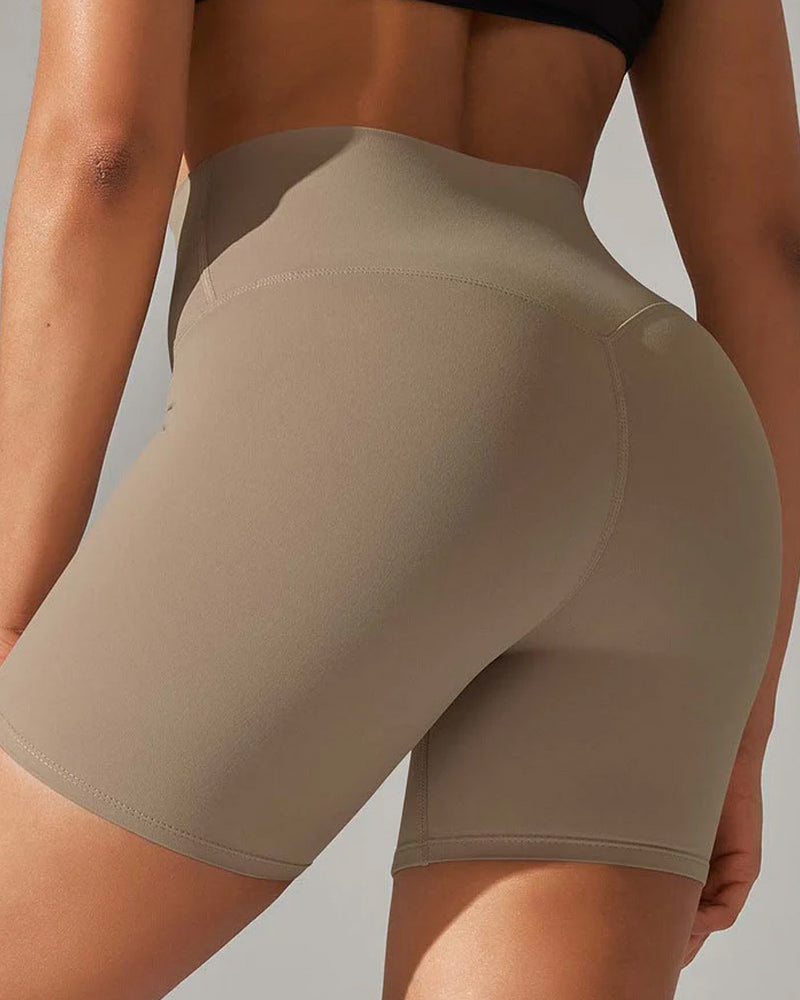 Shorts deportivos casuales de yoga para mujer, verano, delgados, que levantan el abdomen y los glúteos