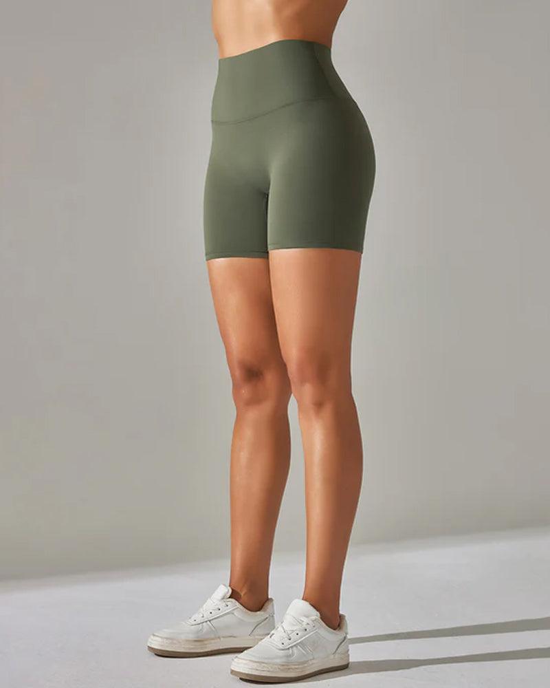 Shorts deportivos casuales de yoga para mujer, verano, delgados, que levantan el abdomen y los glúteos