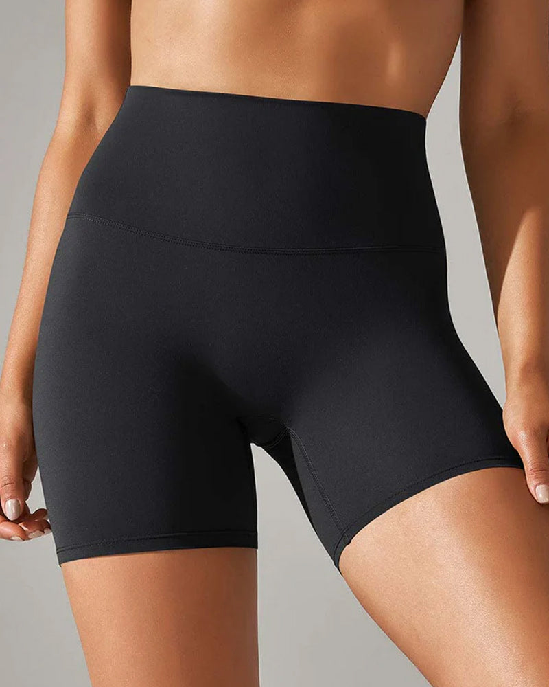 Shorts deportivos casuales de yoga para mujer, verano, delgados, que levantan el abdomen y los glúteos
