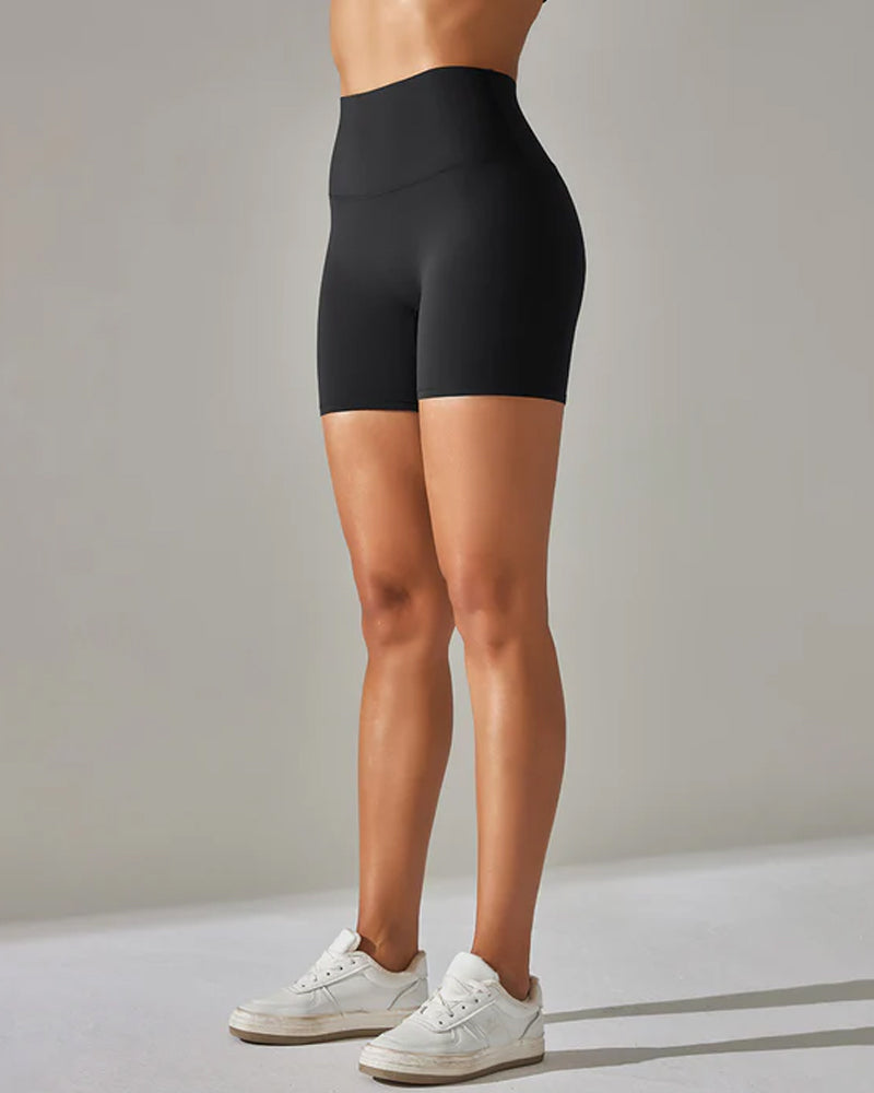 Shorts deportivos casuales de yoga para mujer, verano, delgados, que levantan el abdomen y los glúteos