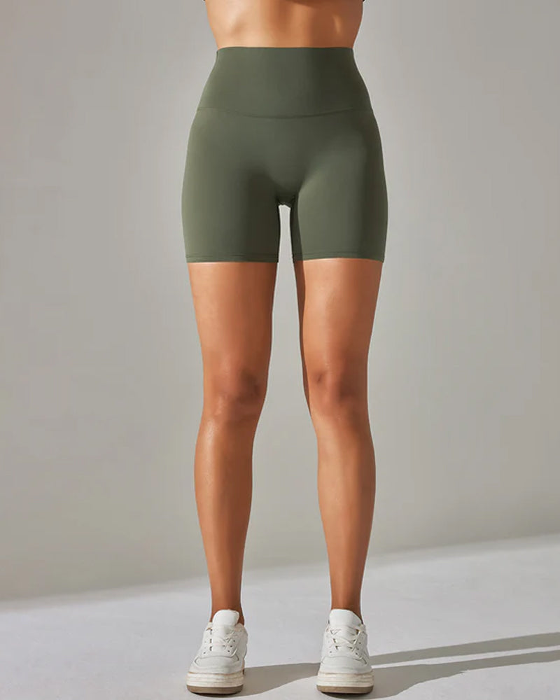 Shorts deportivos casuales de yoga para mujer, verano, delgados, que levantan el abdomen y los glúteos