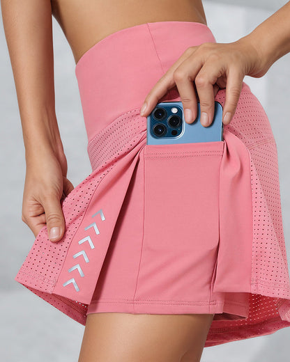 Shorts deportivos de yoga y fitness de verano, cintura alta, con aberturas laterales y bolsillos, transpirables y elásticos