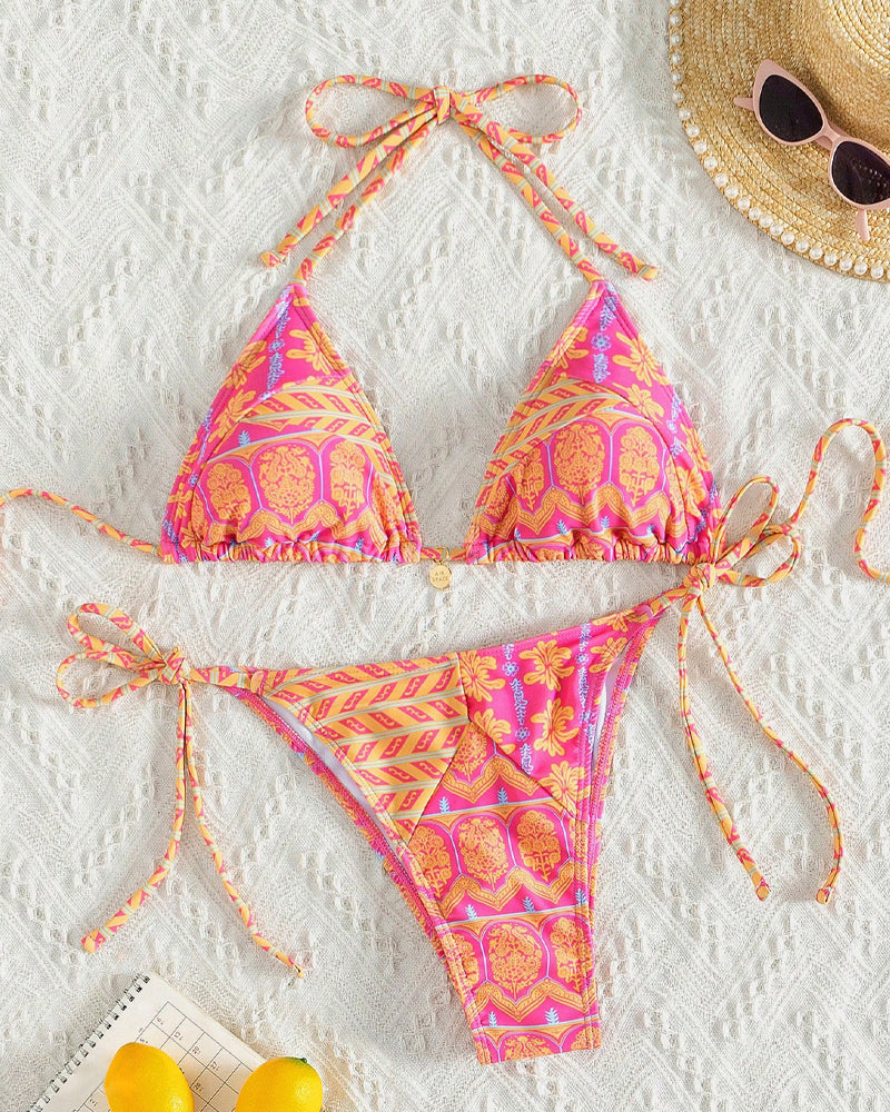 Conjunto de bikini estampado