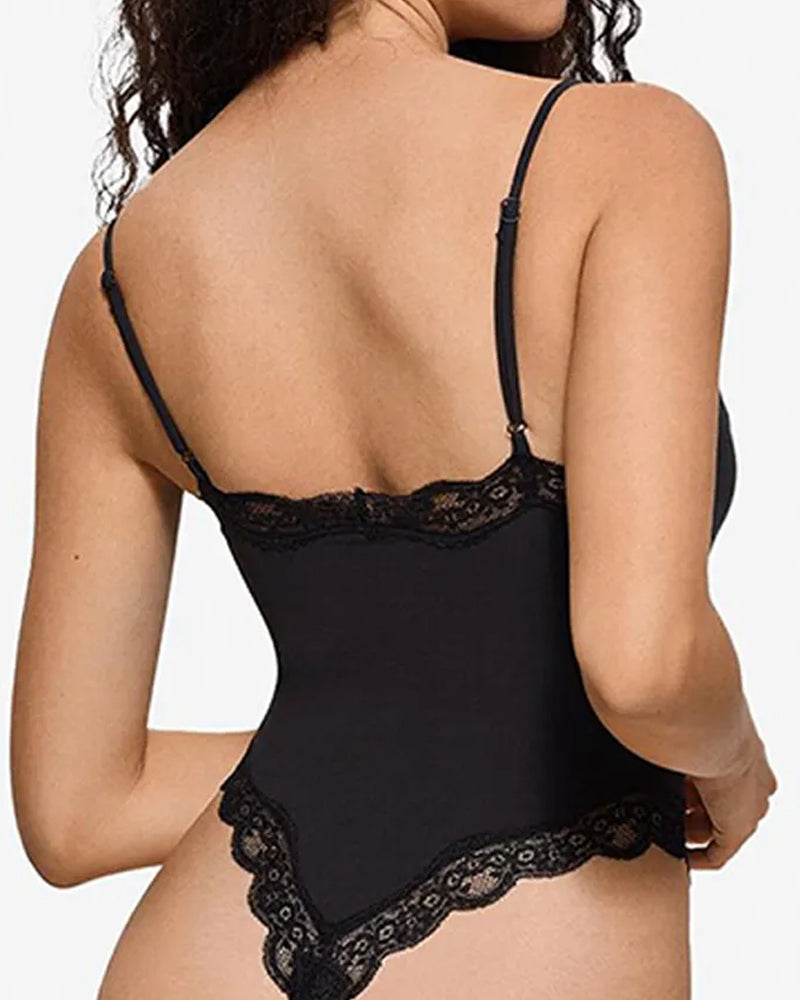 Body y mono sexy de encaje sin costuras con tirantes para mujer
