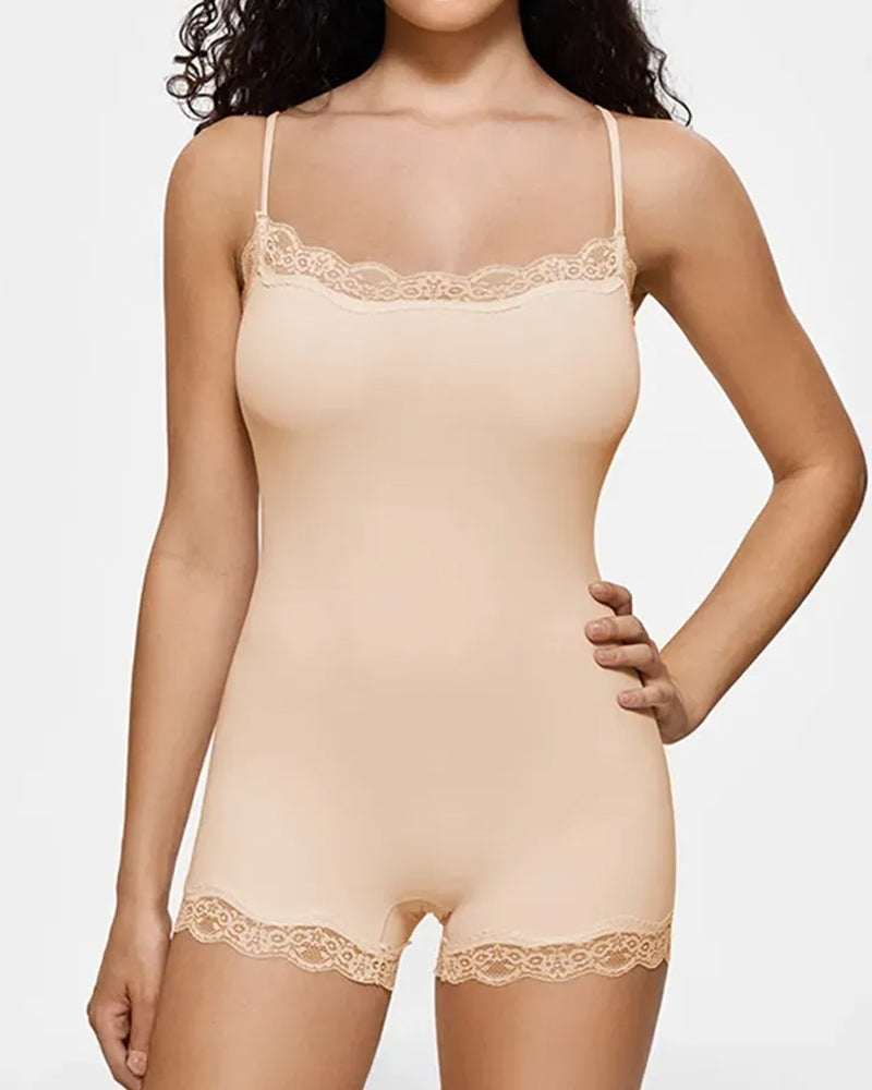 Body y mono sexy de encaje sin costuras con tirantes para mujer