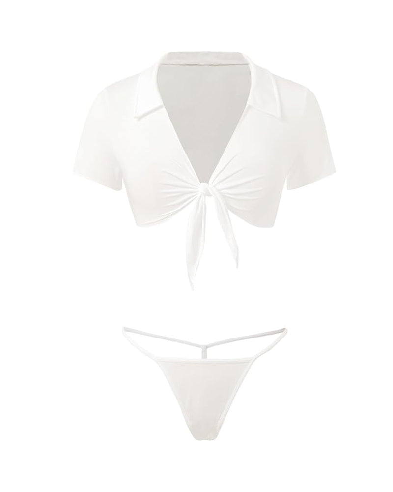 4 Piece Lingerie Set for Sexy and Fun Escort Role Play