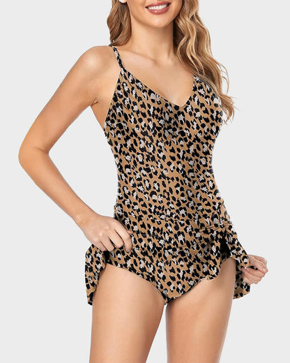 Traje de baño de una pieza para mujer con control de abdomen, ajuste slim y talla grande