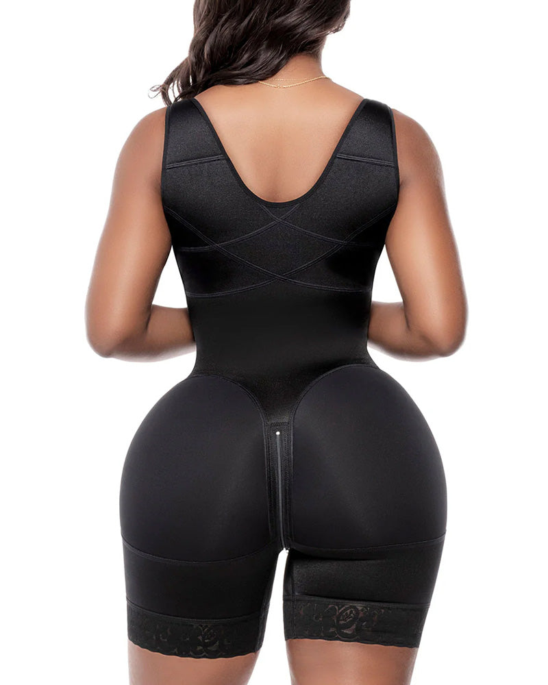 Body Shaping de Encaje para Mujeres con Control de Abdomen y Levantamiento de Glúteos