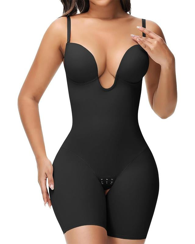 Ropa moldeadora sin espalda, sin tirantes, con escote profundo