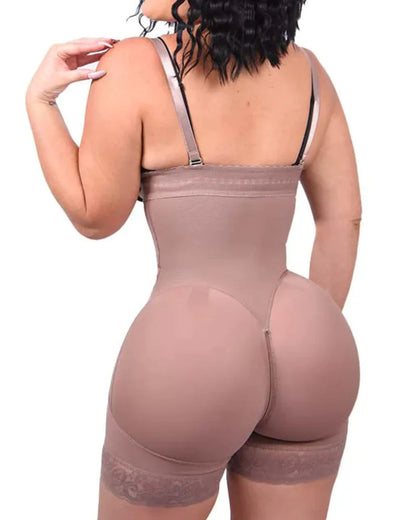 Faja moldeadora de abdomen, levantadora de glúteos, adelgazante de muslos, faja moldeadora con cremallera en la entrepierna