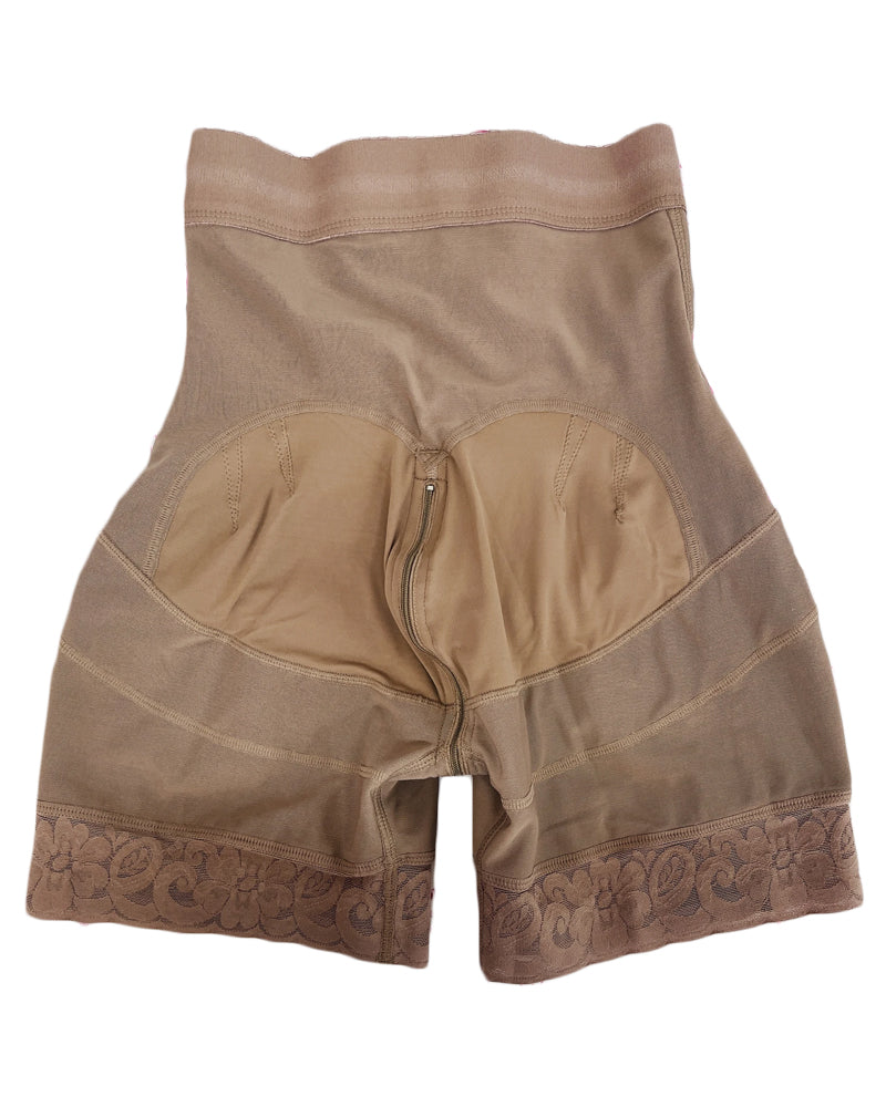 Fajas Reductoras Encaje Levanta Glúteos Encantadoras Curvas Corto Levanta Glúteos 3 Ganchos