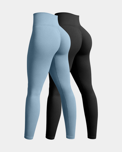 Leggings de yoga de alta cintura sin costuras para levantar el trasero[2 Pieces]
