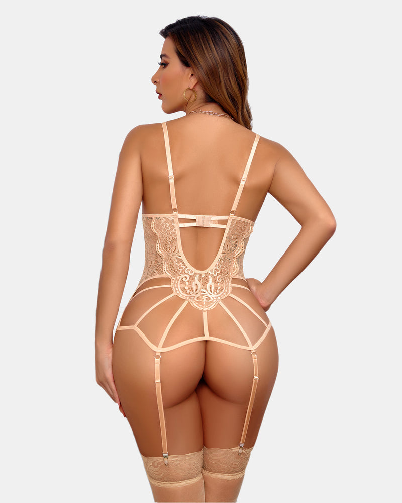 Lace Lingerie Sets with Garters