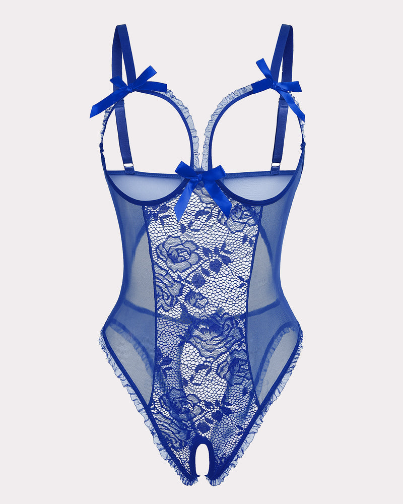 Body de encaje mini navideño