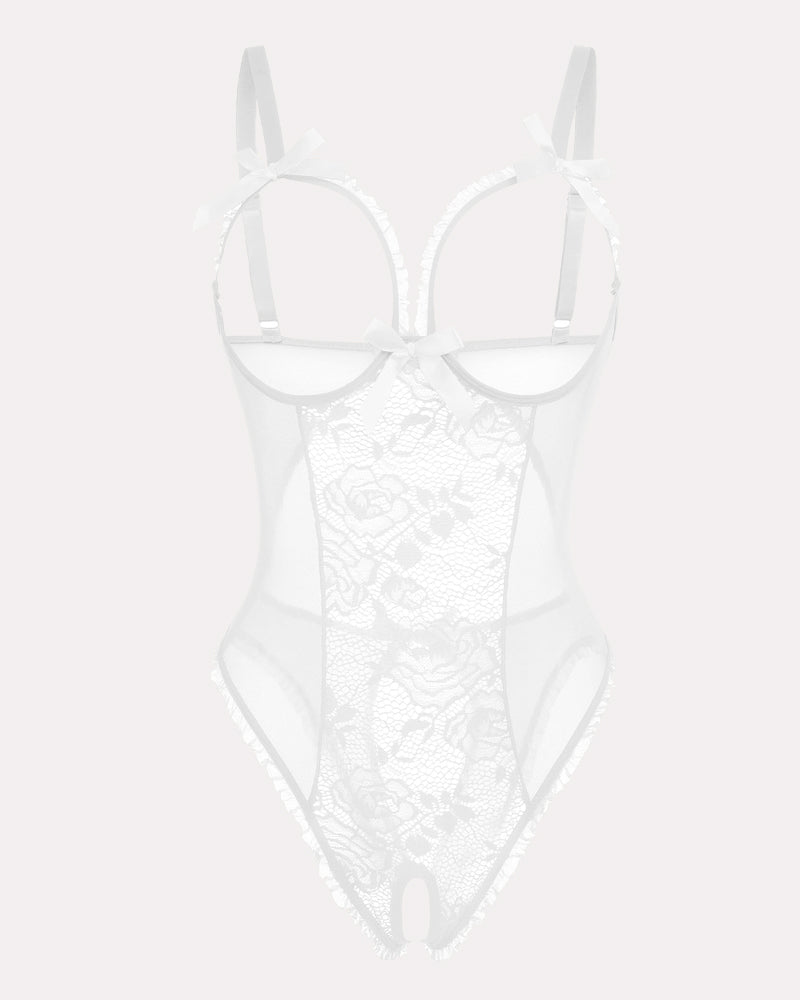 Body de encaje mini navideño