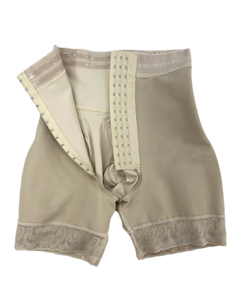 Fajas Reductoras Encaje Levanta Glúteos Encantadoras Curvas Corto Levanta Glúteos 3 Ganchos