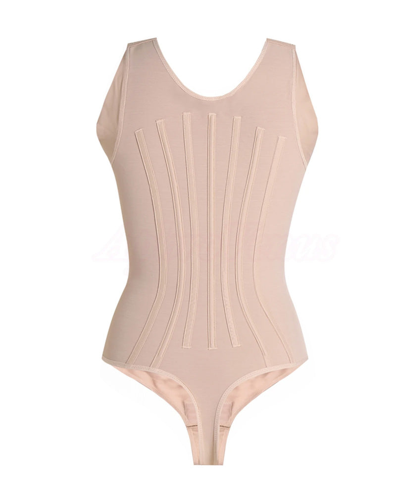 Moldeador de Cuerpo Sin Costuras con Control de Abdomen y Elevación de Glúteos para Mujeres con Cremallera Lateral