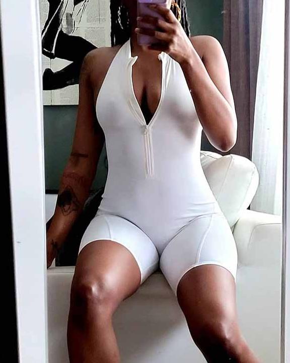 Women's Sexy Slim Fit Sleeveless Short Jumpsuit