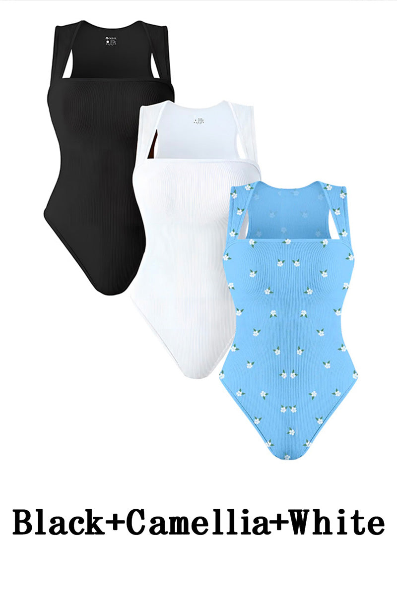Sin mangas, tops de control de abdomen, bodysuits
