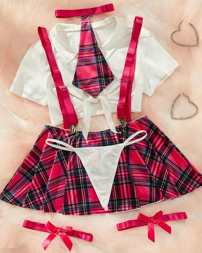 4 Piece Lingerie Set for Sexy and Fun Escort Role Play