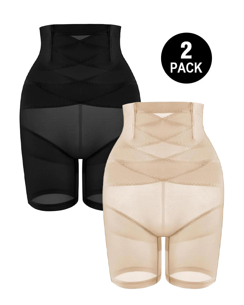 Cinturón de control de abdomen para mujeres, levantador de glúteos, pantalones cortos moldeadores delgados para muslos