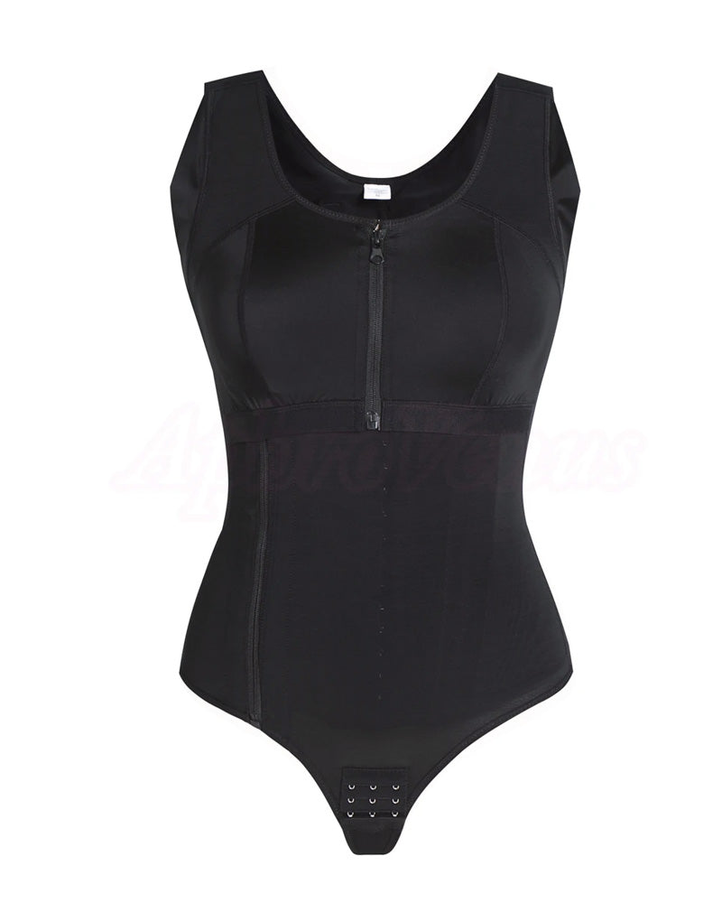 Moldeador de Cuerpo Sin Costuras con Control de Abdomen y Elevación de Glúteos para Mujeres con Cremallera Lateral