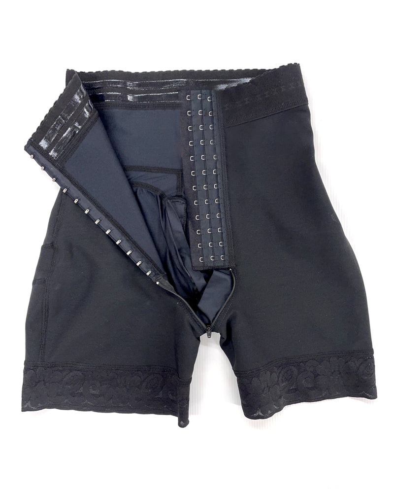 Fajas Reductoras Encaje Levanta Glúteos Encantadoras Curvas Corto Levanta Glúteos 3 Ganchos