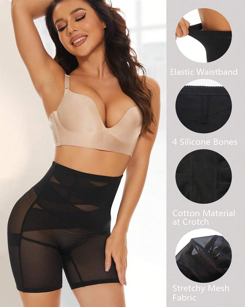 Cinturón de control de abdomen para mujeres, levantador de glúteos, pantalones cortos moldeadores delgados para muslos