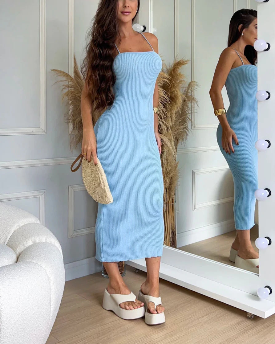 Aurora Striped Knit Dress