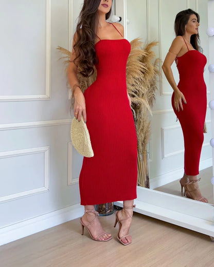 Vestido de Tricot a Rayas Aurora