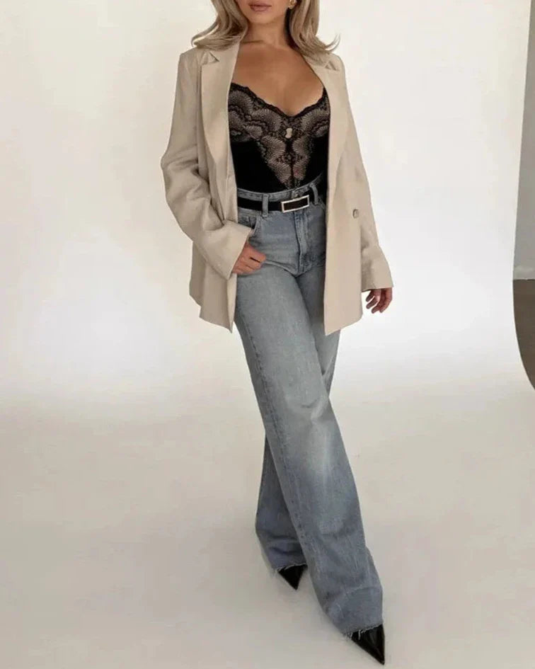 Sculpted lace control bodysuit