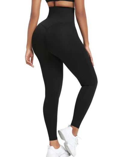 Leggings con control de abdomen de neopreno azul