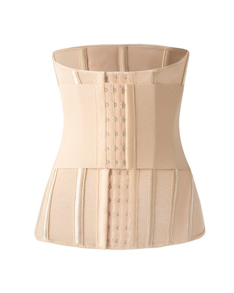 Entrenador de cintura con soporte para el busto, faja moldeadora, body con huesos de acero y abdomen plano