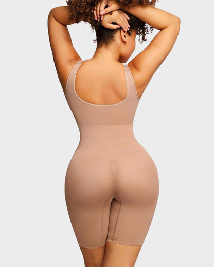 Body de escultura sin costuras hasta el muslo medio