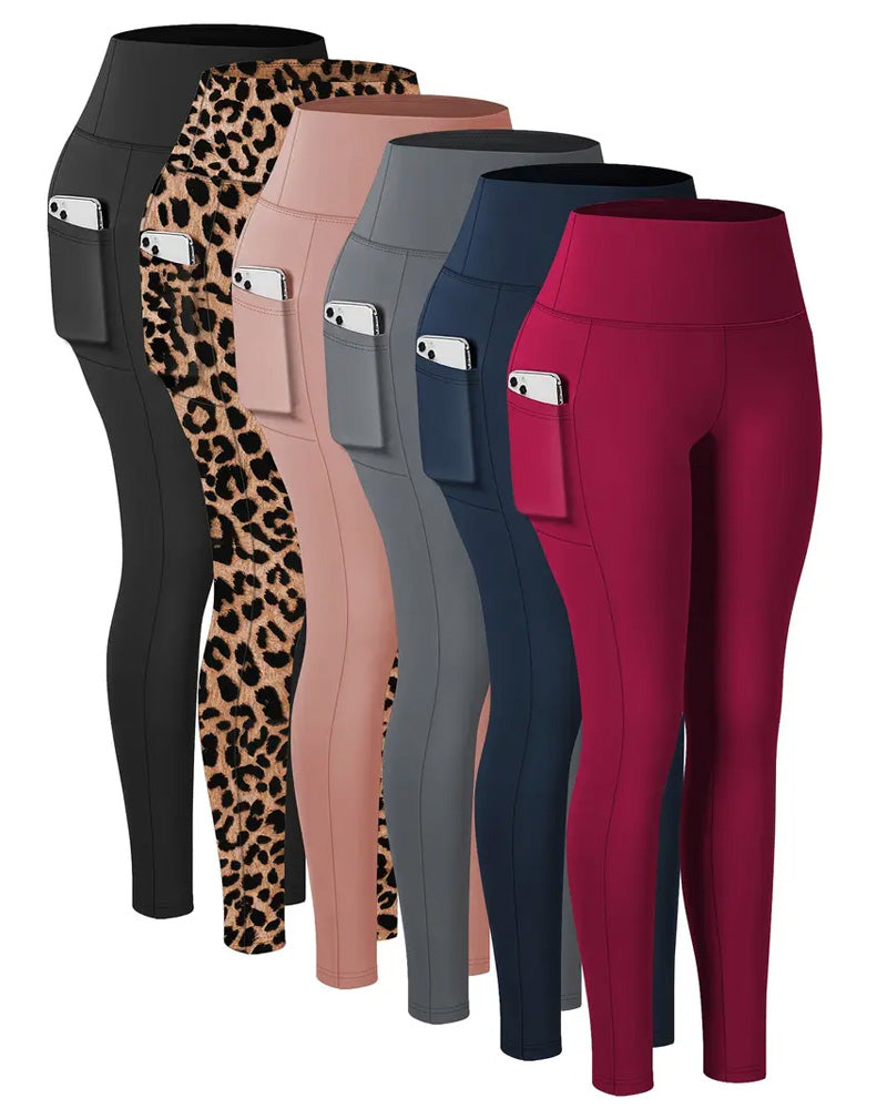 Women's High Waist Stretch Yoga Leggings with Pocket
